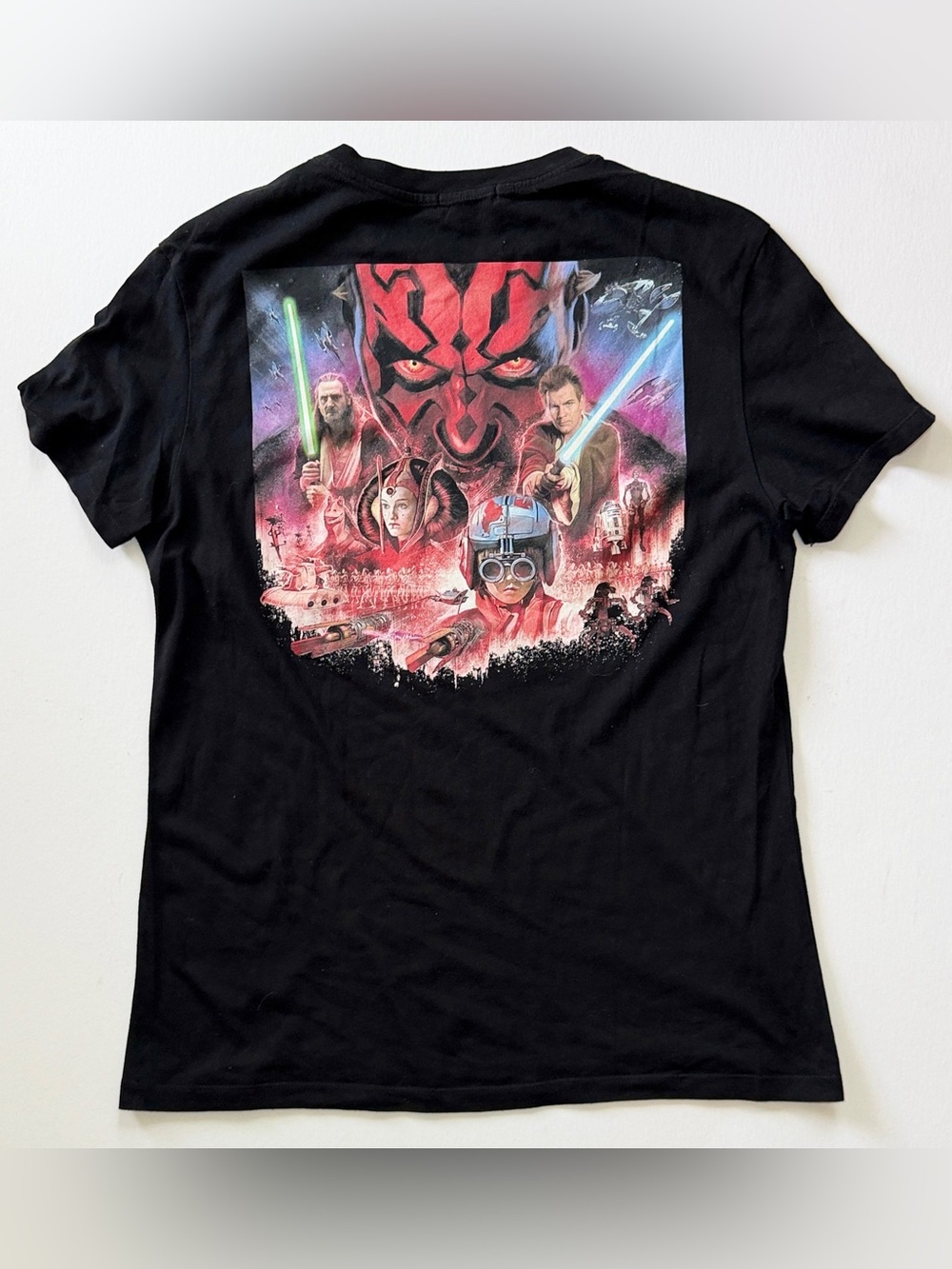 Bershka Black Star Wars Logo Tee